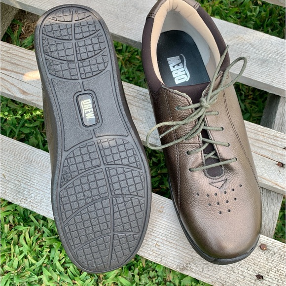 DREW Walking Shoes - Diabetic WOMEN'S TULIP COPPER METALLIC Leather - size 9 - Picture 4 of 5